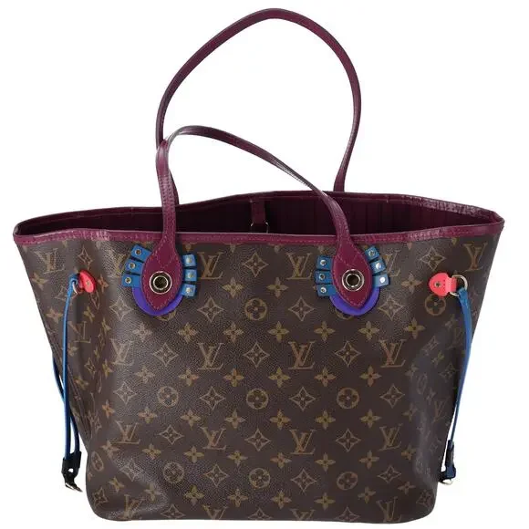 Louis Vuitton Flamingo Neverfull MM Monogram Tote Bag M41664 Magenta
